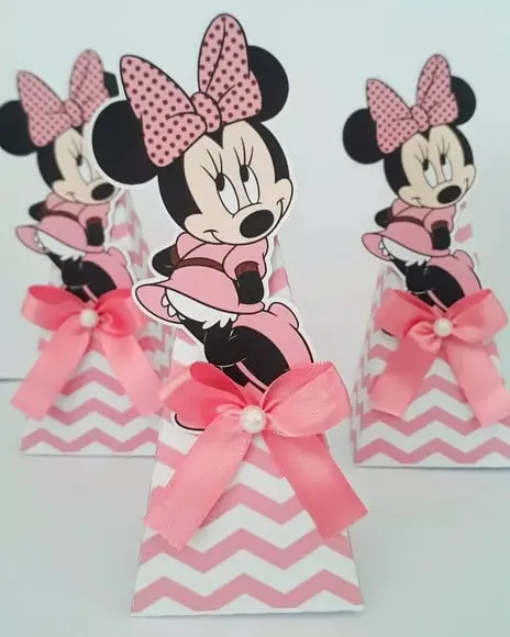 LEMBRANCINHA MINNIE ROSA-MIMOS PERSONALIZADOS