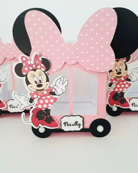LEMBRANCINHA MINNIE ROSA-MIMOS PERSONALIZADOS