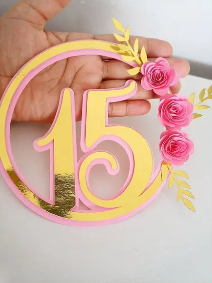 Topo de Bolo 15 Anos