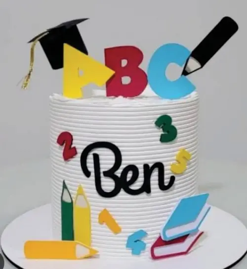 Topo de Bolo Abc Formatura
