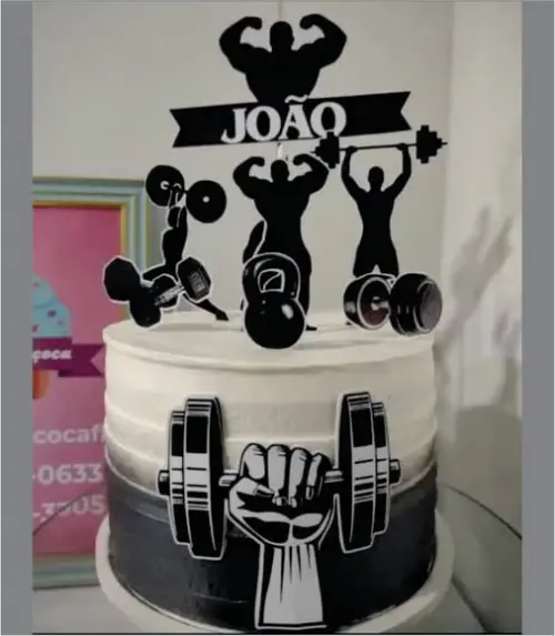 Topo de Bolo Academia
