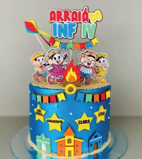 Topo de Bolo Arraiá Festa Junina