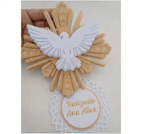 Topo de Bolo Batismo Batizado