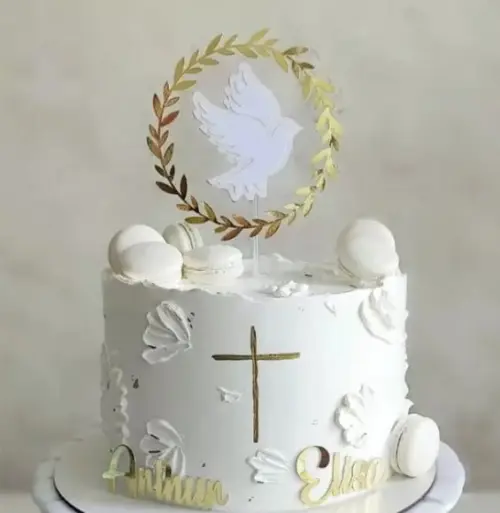 Topo de Bolo Batismo Batizado Arquivo de Corte