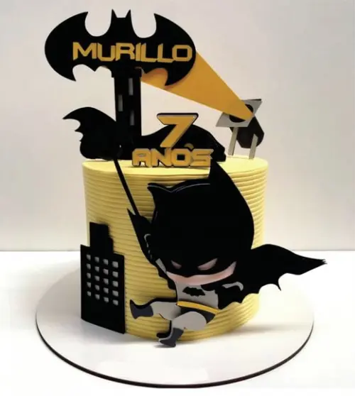 Topo de Bolo Batman Baby