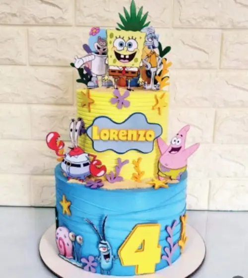 Topo de Bolo Bob Esponja