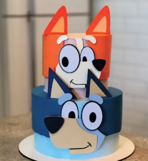 Topo de Bolo Bluey