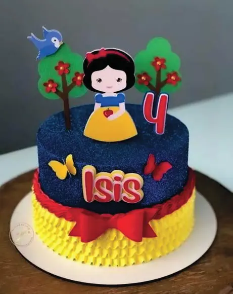 Topo de Bolo Branca de Neve Arquivo de Corte