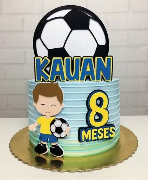 Topo de Bolo Brasil Copa Futebol Arquivo de Corte