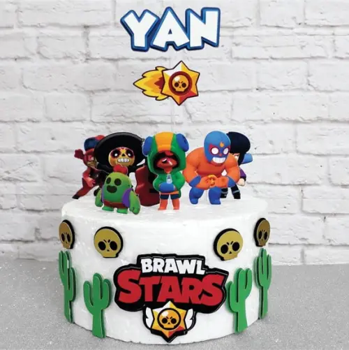 Topo de Bolo Brawl Stars Arquivo de Corte
