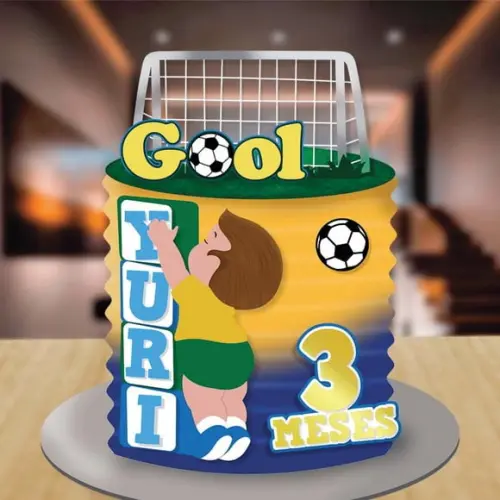 Topo de Bolo Brasil Menino Copa Arquivo de Corte