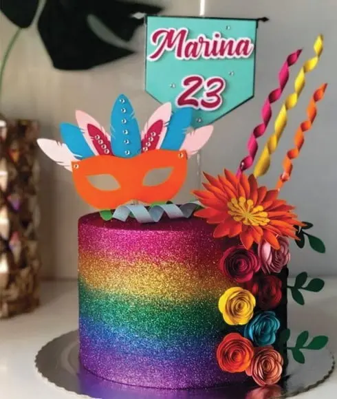 Topo de Bolo Carnaval