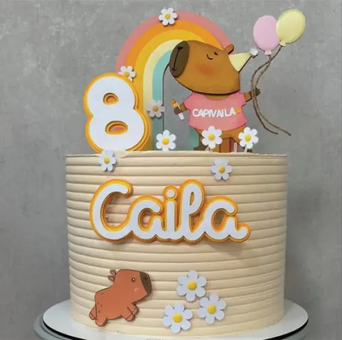 Topo de Bolo Capivara