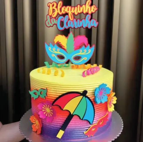 Topo de Bolo Carnaval