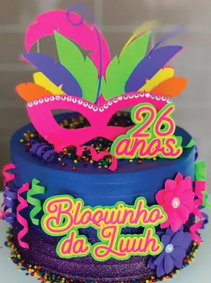 Topo de Bolo Carnaval Arquivo de Corte