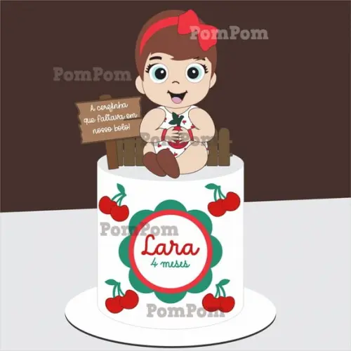 Topo de Bolo Cerejinha