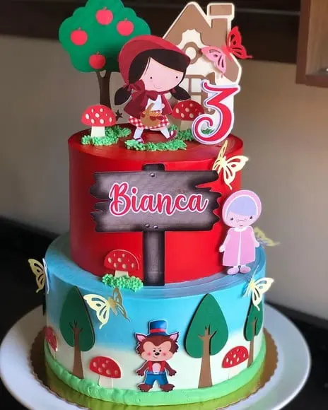 TOPO DE BOLO CHAPEUZINHO VERMELHO ARQUIVO DE RECORTE