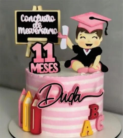 Topo de Bolo Conclusão de Mesversário