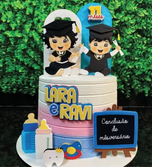 Topo de Bolo Conclusão de Mesversário
