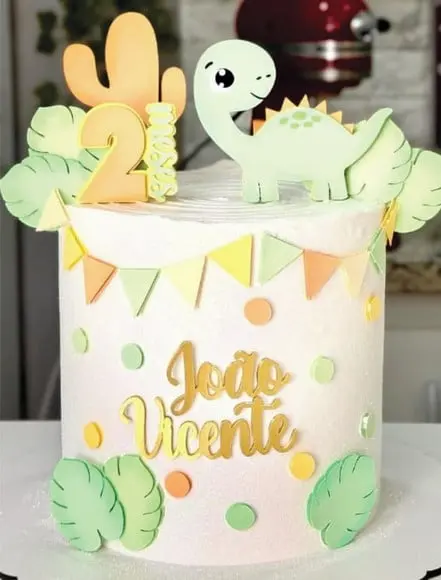 Topo de Bolo Dino Arquivo de Corte
