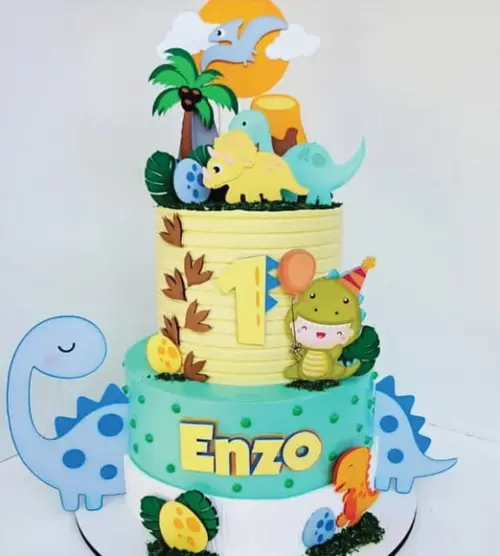 Topo de Bolo Dino