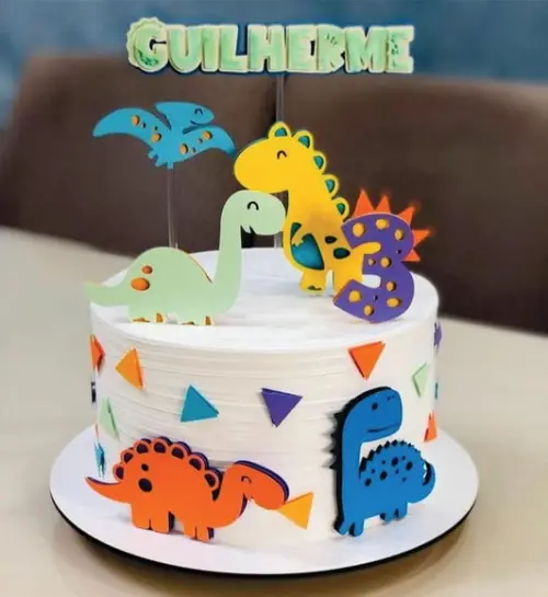 Topo de Bolo Dino Baby