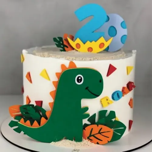 Topo de Bolo Dino Baby
