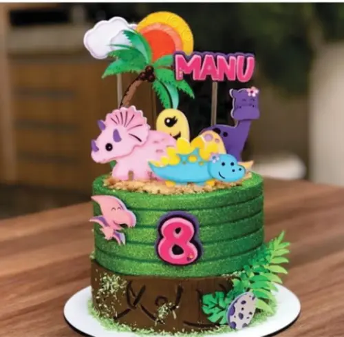 Topo de Bolo Dino Baby