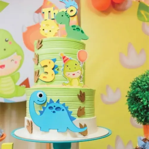 Topo de Bolo Dino Baby