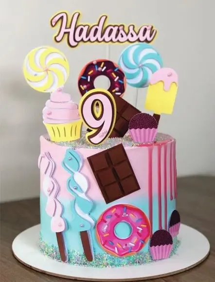 Topo de Bolo Doces e Guloseimas Arquivo de Corte