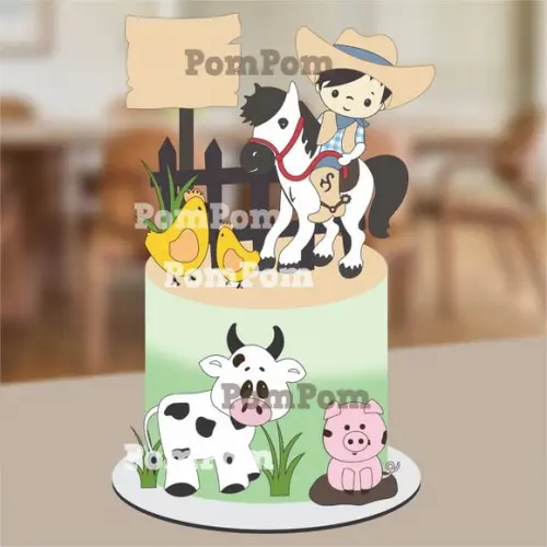 Topo de Bolo Fazendinha