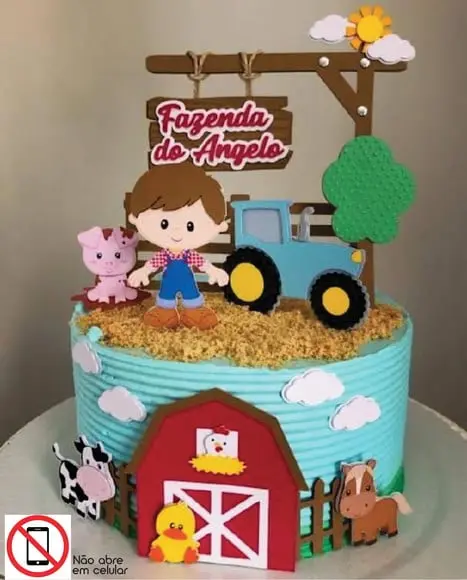 Topo de Bolo Fazendinha