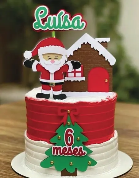 Topo de Bolo Feliz Natal