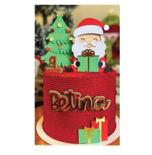 Topo de Bolo Feliz Natal Mesversário