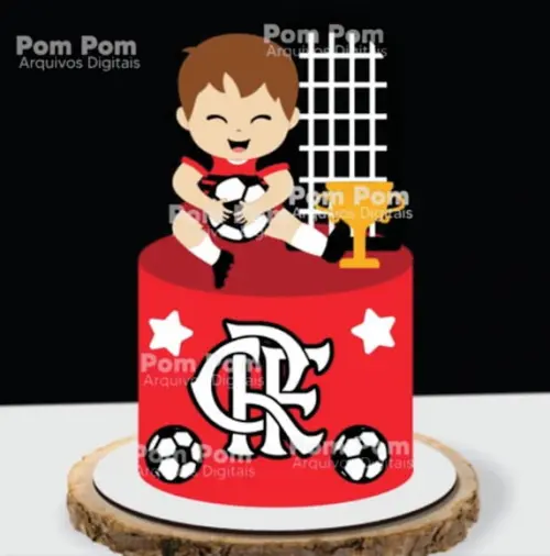 Topo de Bolo Flamengo