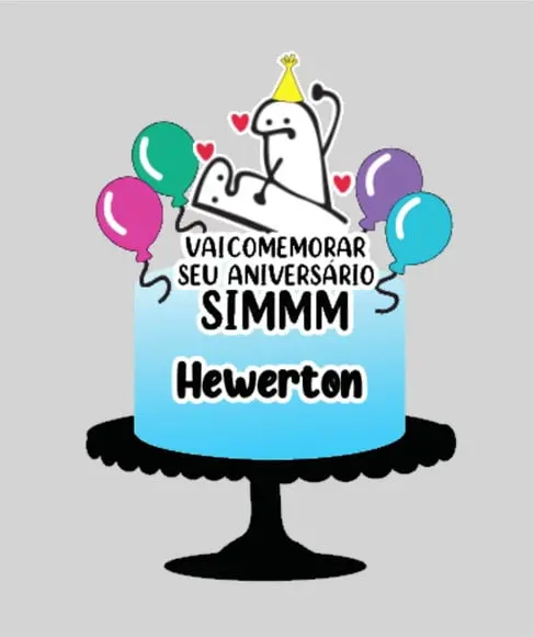 Topo de Bolo Flork Vai Comemorar Seu Aniversário Sim Arquivo