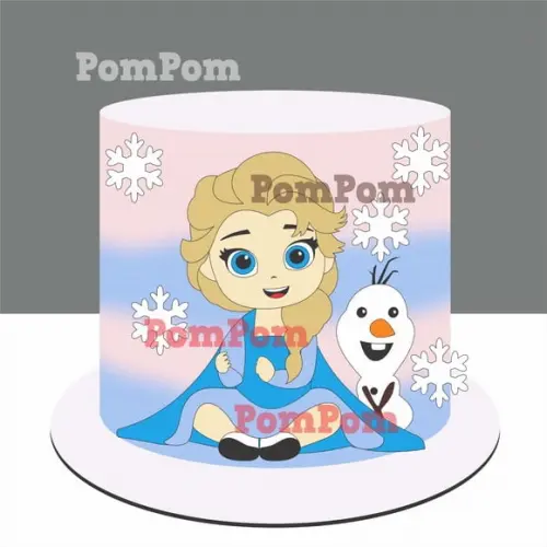 Topo de Bolo Frozen