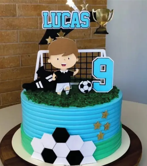 Topo de Bolo Futebol Arquivo de Corte