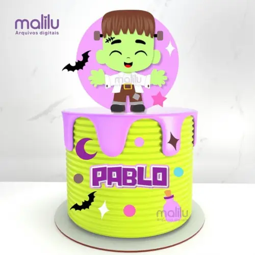Topo de Bolo Halloween