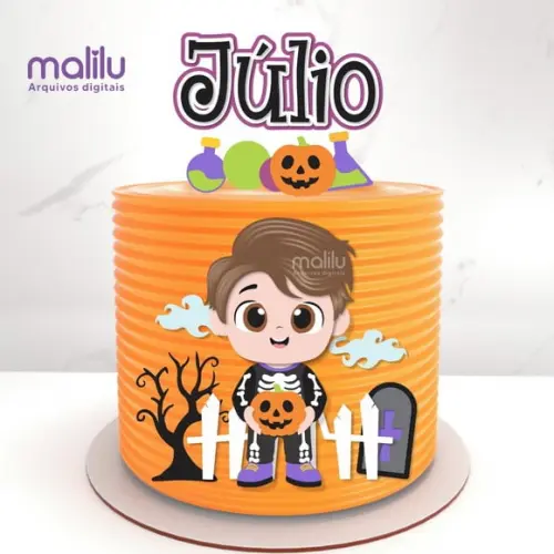 Topo de Bolo Halloween