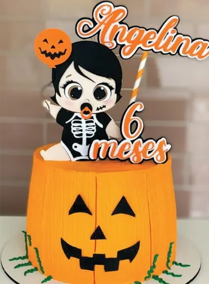 Topo de Bolo Halloween Arquivo de Corte