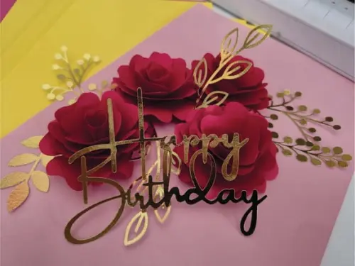 Topo de Bolo Happy Birthday