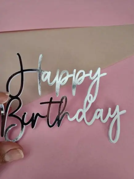 Topo de Bolo Happy Birthday