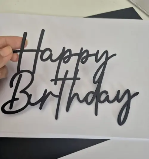 Topo de Bolo Happy Birthday