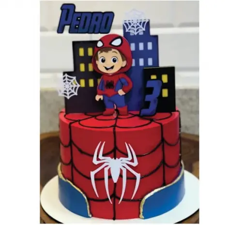 Topo de Bolo Homem Aranha
