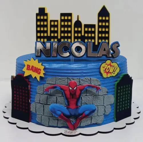 Topo de Bolo Homem Aranha