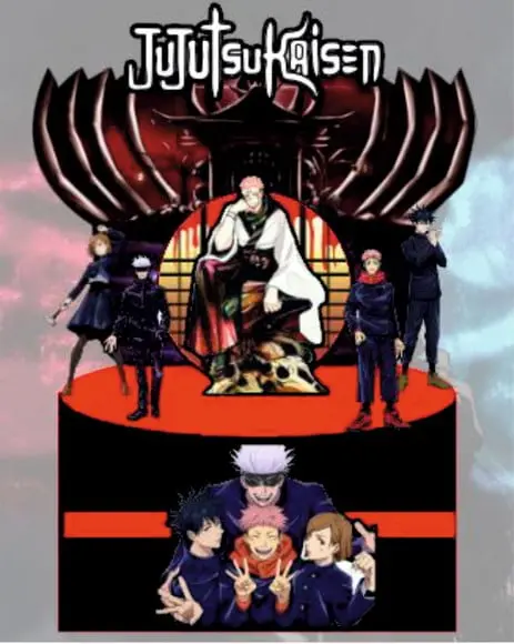 Topo de Bolo Jujutsukaisen Arquivo de Corte