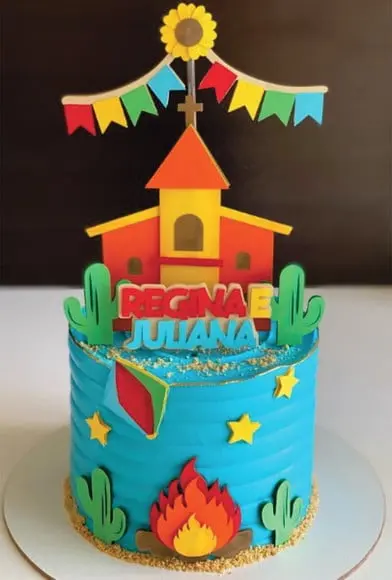 Topo de bolo junino festa junina arquivo de corte