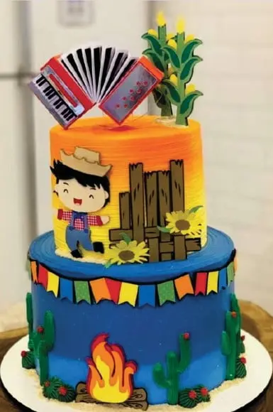 Topo de Bolo Junino Festa Junina Arquivo de Corte
