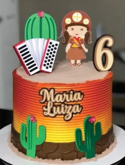 Topo de bolo junino festa junina arquivo de corte